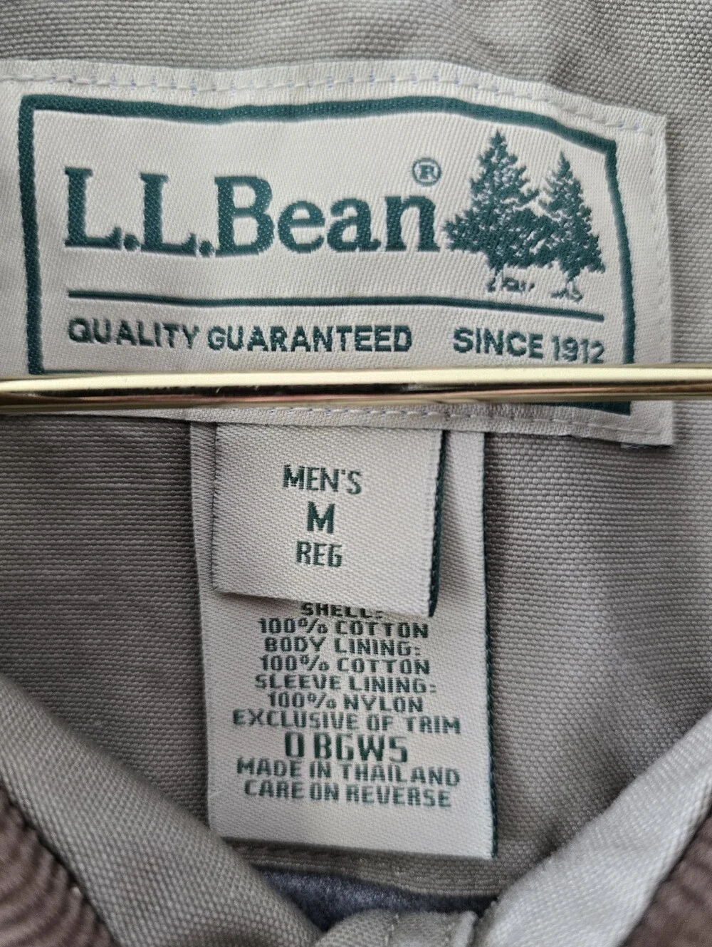 LL Bean Barn Jacket Corduroy Trim Vintage VTG 90s Y2k Chore Coat Button Front M - Picture 9 of 15